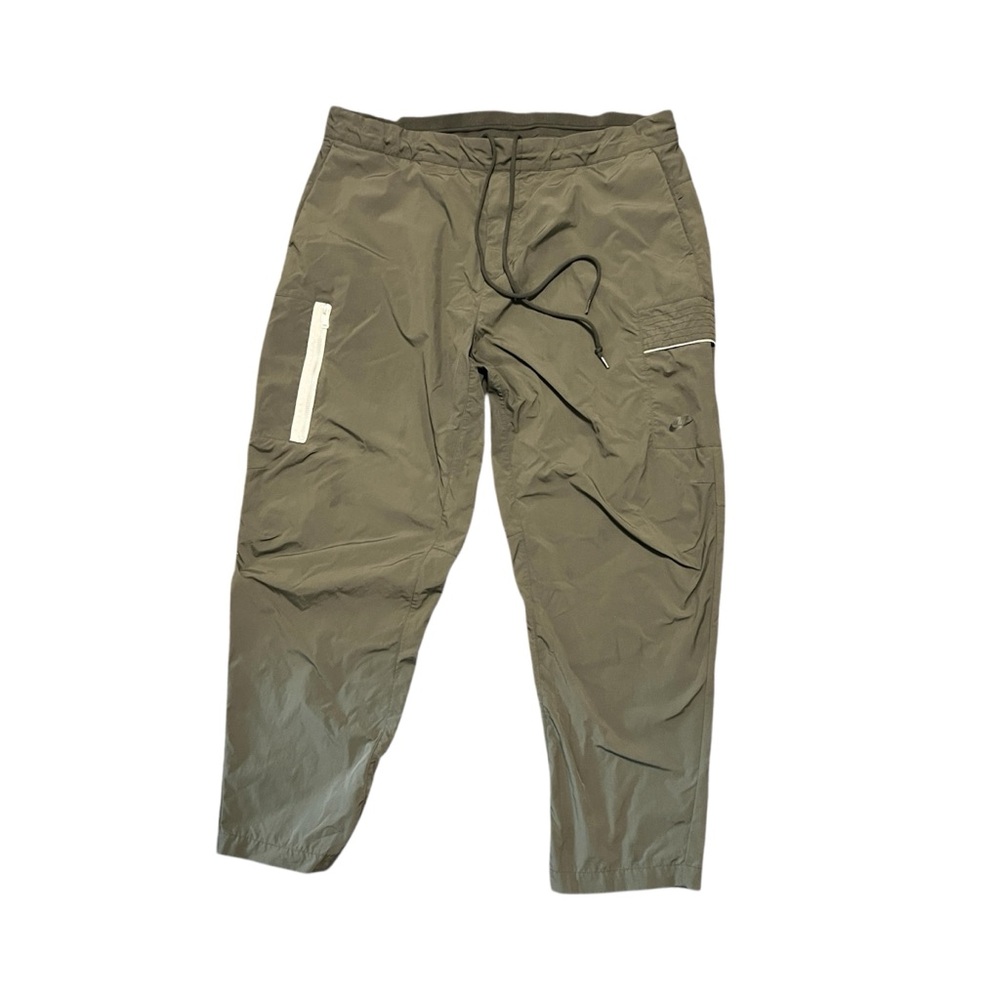 Nike Green Cargo Pants Durable Cotton Straight Leg